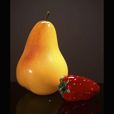 Pear and Strawberry